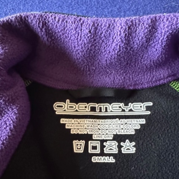 Obermeyer Long Sleeve 1/4 Zip Ski/Snow Pullover Girls Size S - Picture 2 of 3